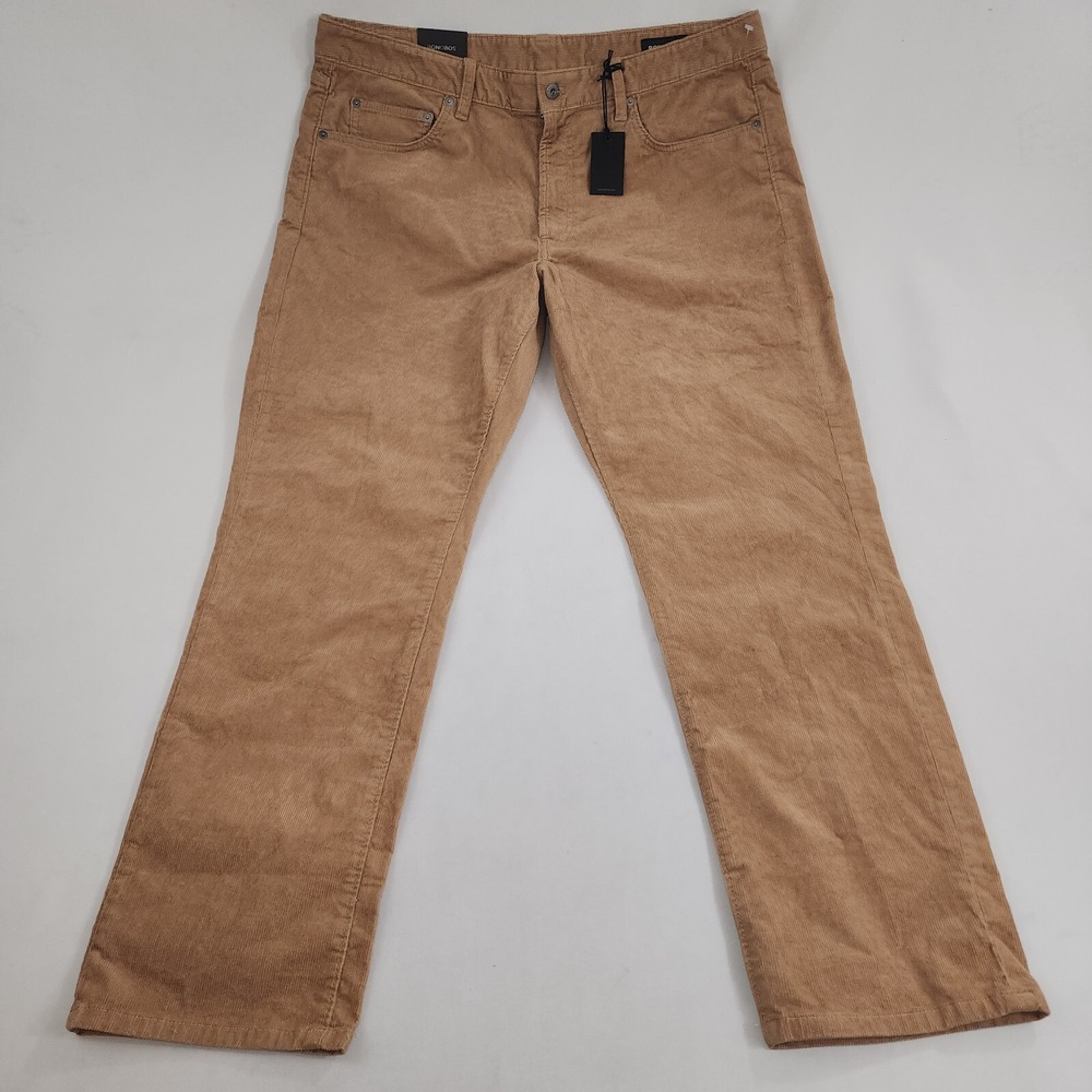 Bonobos Mens Corduroy Pants 38x30 Beige Camel Slim Fit Stretch BDB01587S125K NEW